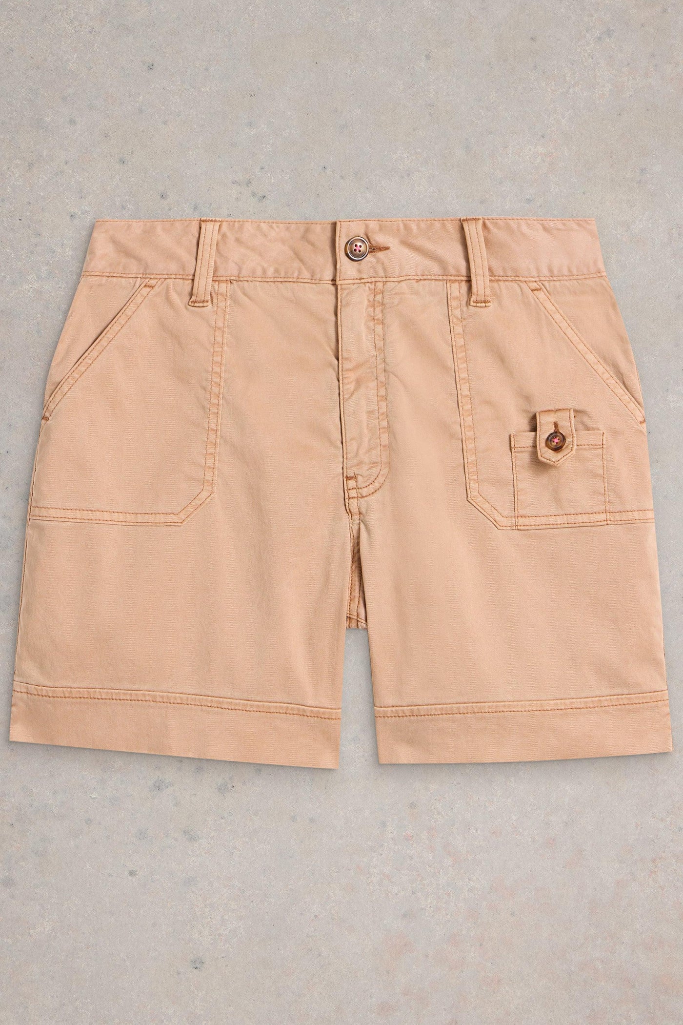 White Stuff Mollie Combat Shorts in Light Tan-Womens-Ohh! By Gum - Shop Sustainable