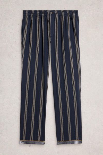 White Stuff Moorland Flannel PJ Trouser in Navy Multi AW25