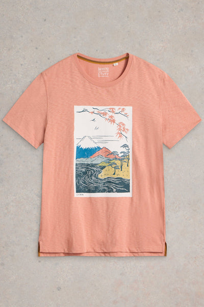 White Stuff Mountain Graphic Tee-Mens-Ohh! By Gum - Shop Sustainable