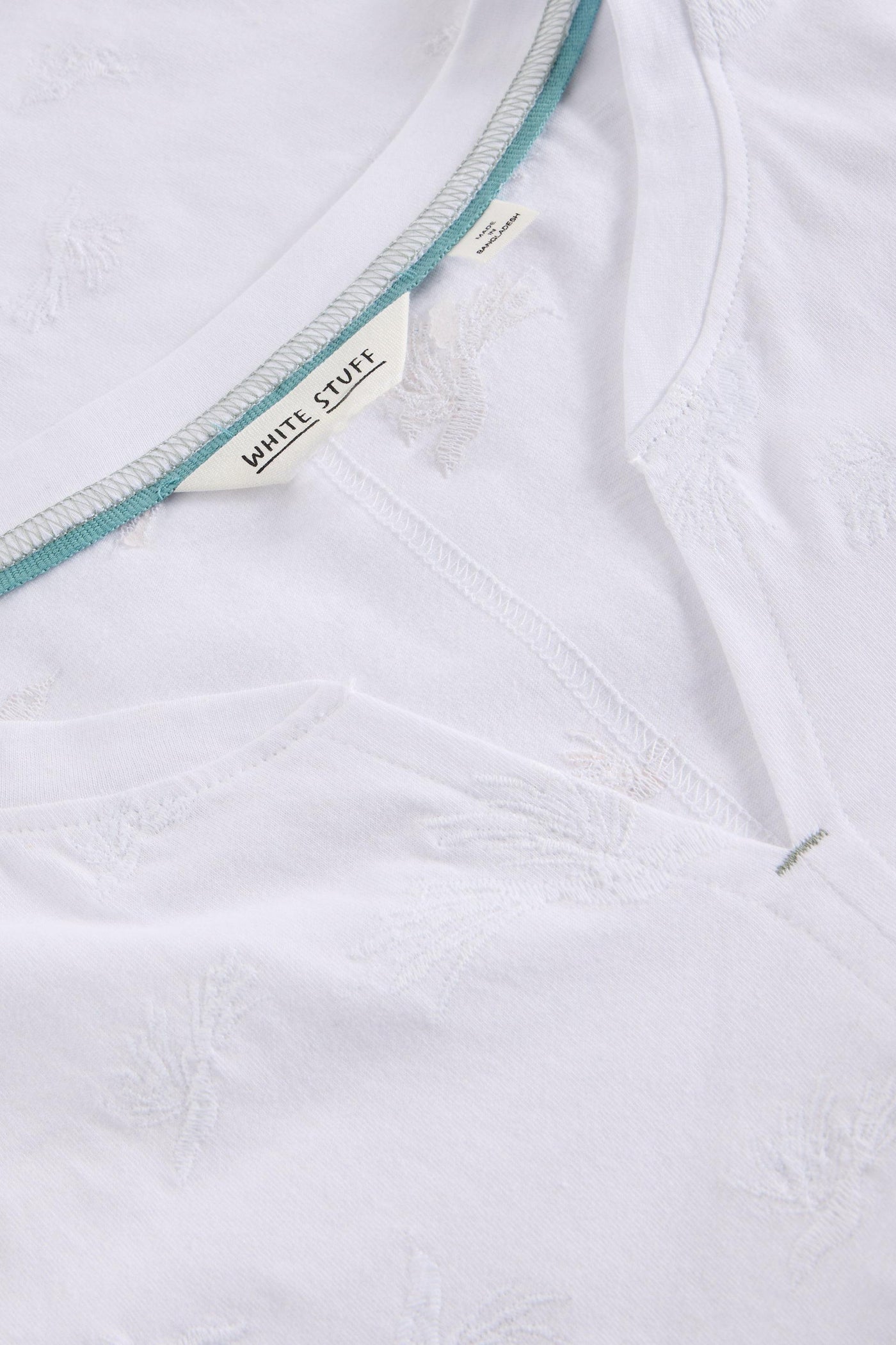 White Stuff Nelly Embroidered Tee in Brill White SS25-Womens-Ohh! By Gum - Shop Sustainable