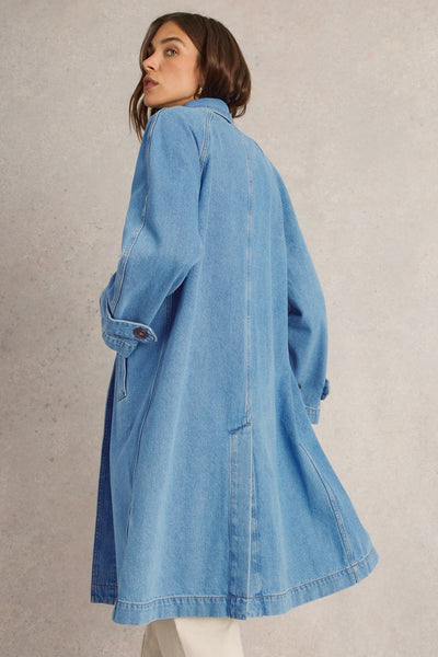 White Stuff Oakleigh Denim Coat-Womens-Ohh! By Gum - Shop Sustainable