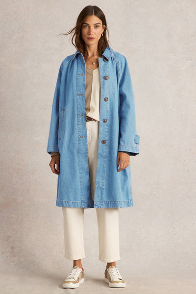 White Stuff Oakleigh Denim Coat-Womens-Ohh! By Gum - Shop Sustainable