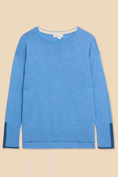 White Stuff Olive Jumper in Chambray Blue-Womens-Ohh! By Gum - Shop Sustainable