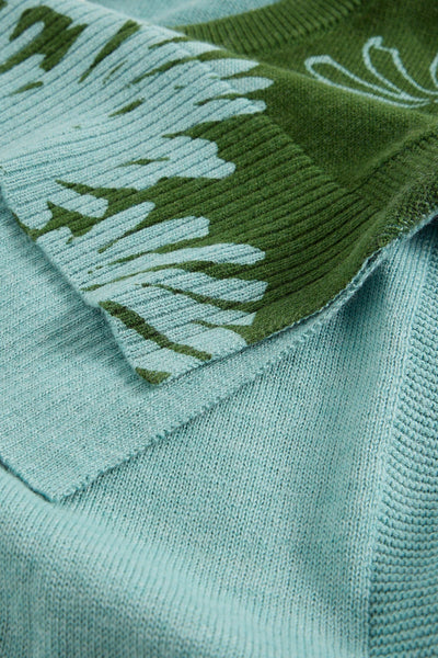 White Stuff Olive Print Jumper in Green Print