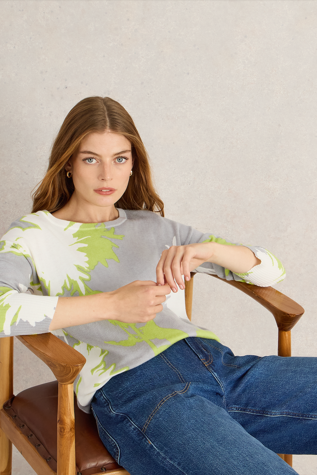 White Stuff Olive Stripe Jumper in Grey Print-Womens-Ohh! By Gum - Shop Sustainable