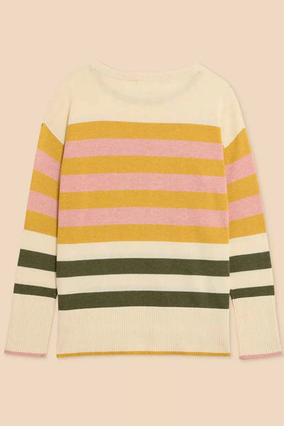 White Stuff Olive Stripe Jumper in Nat Mlt-Womens-Ohh! By Gum - Shop Sustainable