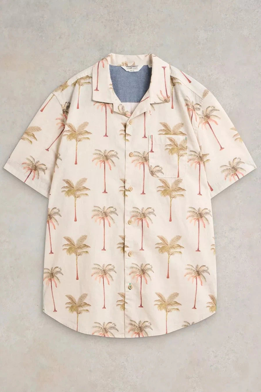 White Stuff Palm Tree Printed Shirt-Mens-Ohh! By Gum - Shop Sustainable