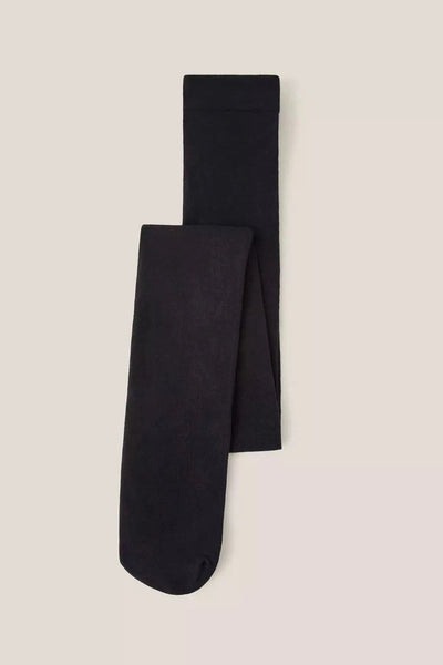 White Stuff Patty Plain Versatile Tights - Pure Black-Womens-Ohh! By Gum - Shop Sustainable
