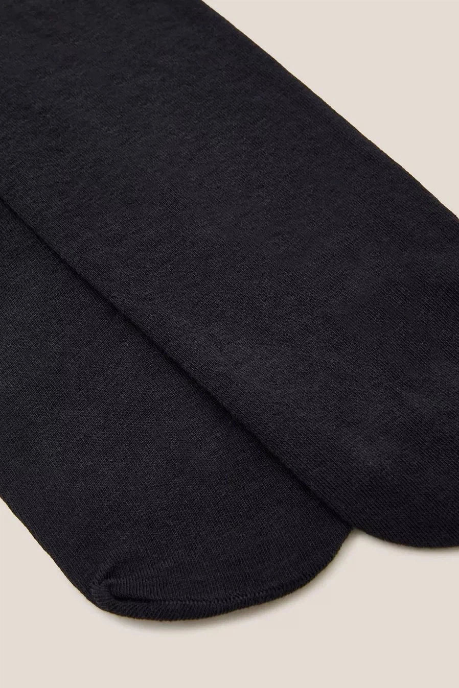 White Stuff Patty Plain Versatile Tights - Pure Black-Womens-Ohh! By Gum - Shop Sustainable
