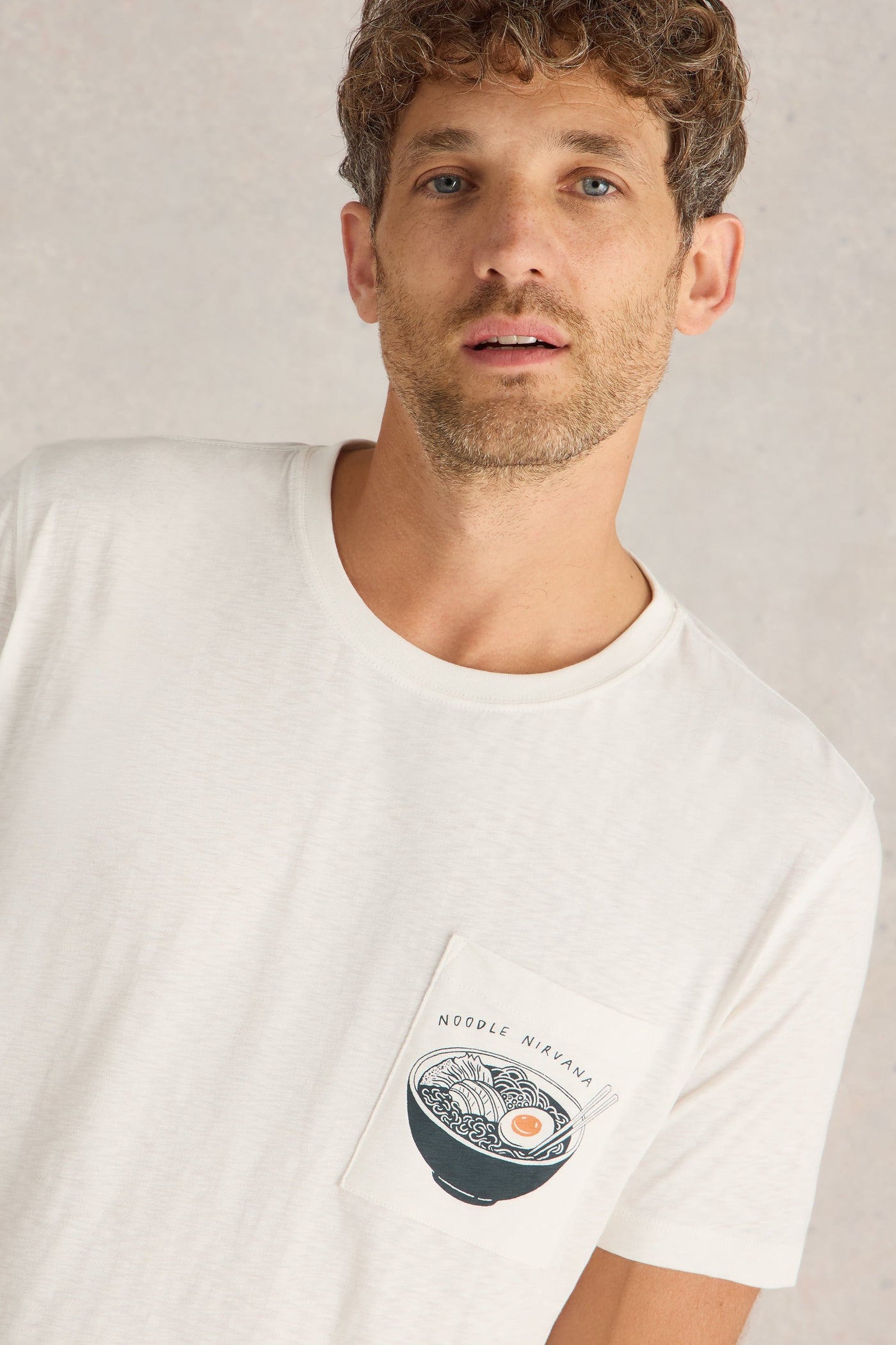 White Stuff Ramen Graphic Tee-Mens-Ohh! By Gum - Shop Sustainable