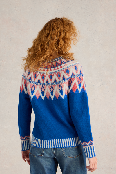 White Stuff Sapphire Fairisle Jumper-Womens-Ohh! By Gum - Shop Sustainable