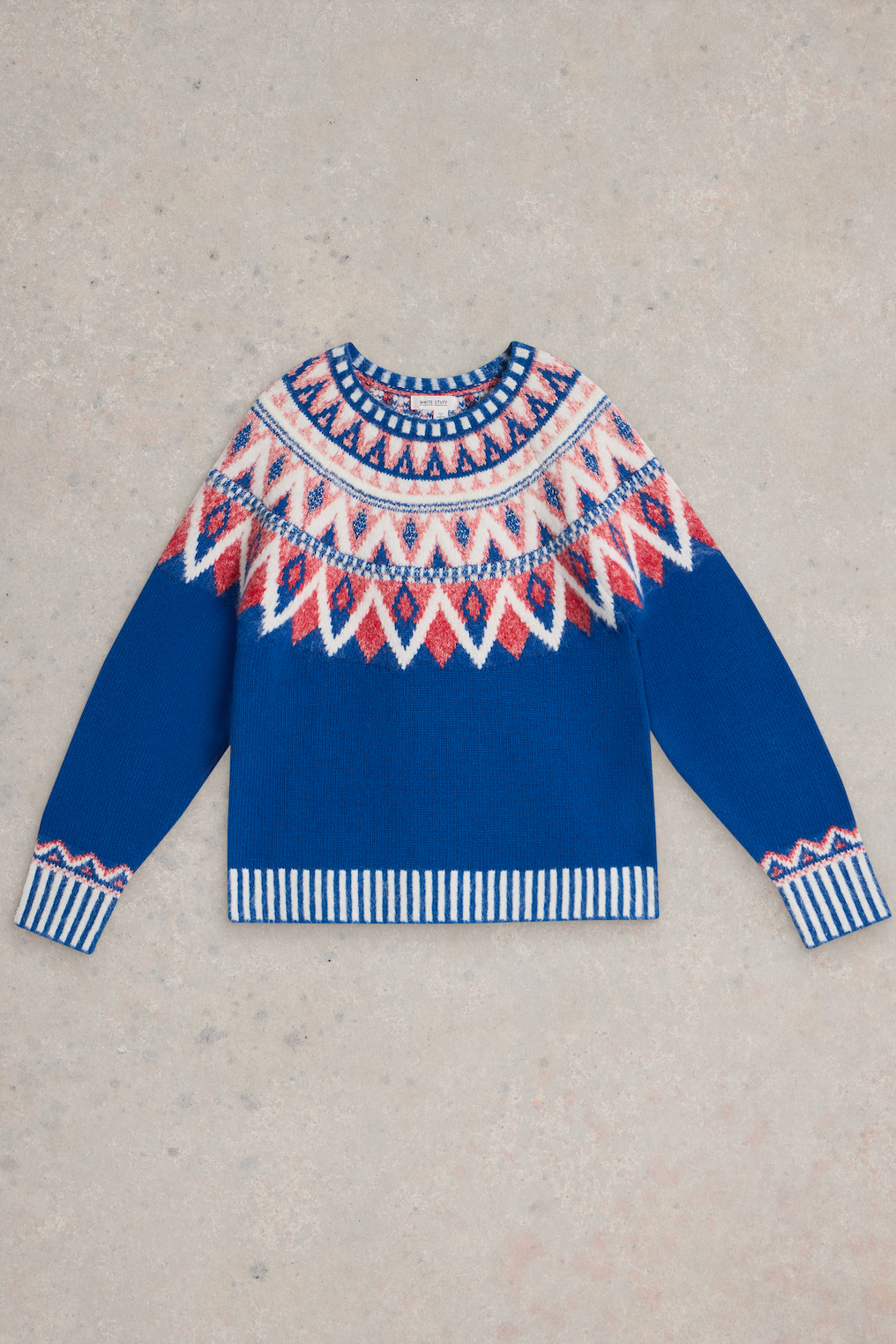 White Stuff Sapphire Fairisle Jumper-Womens-Ohh! By Gum - Shop Sustainable