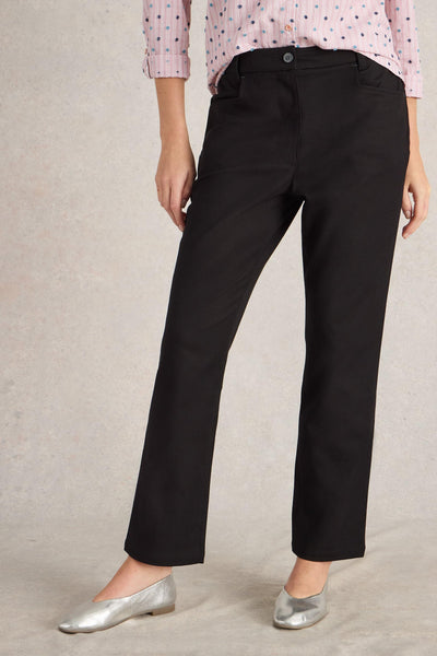 White Stuff Savannah Stretch Trousers in Pure Black
