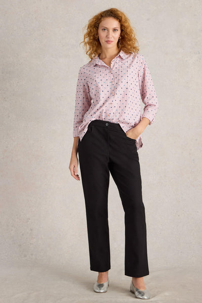 White Stuff Savannah Stretch Trousers in Pure Black