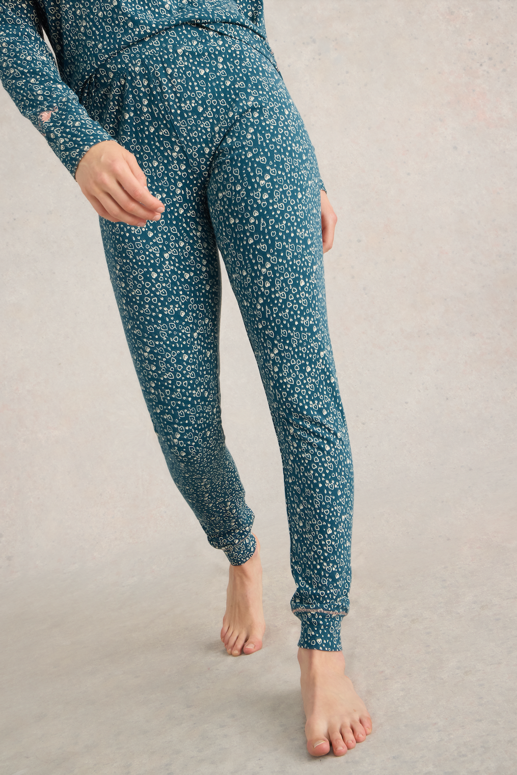 White Stuff Selena Jersey Teal Print Legging-Womens-Ohh! By Gum - Shop Sustainable