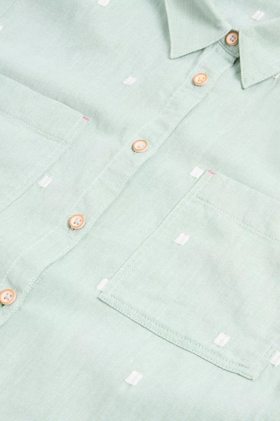 White Stuff Sophie Organic Cotton Shirt in Mid Green-Womens-Ohh! By Gum - Shop Sustainable