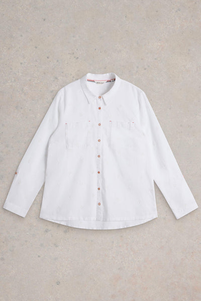 White Stuff Sophie Organic Cotton Shirt in Pale Ivory SS25-Womens-Ohh! By Gum - Shop Sustainable