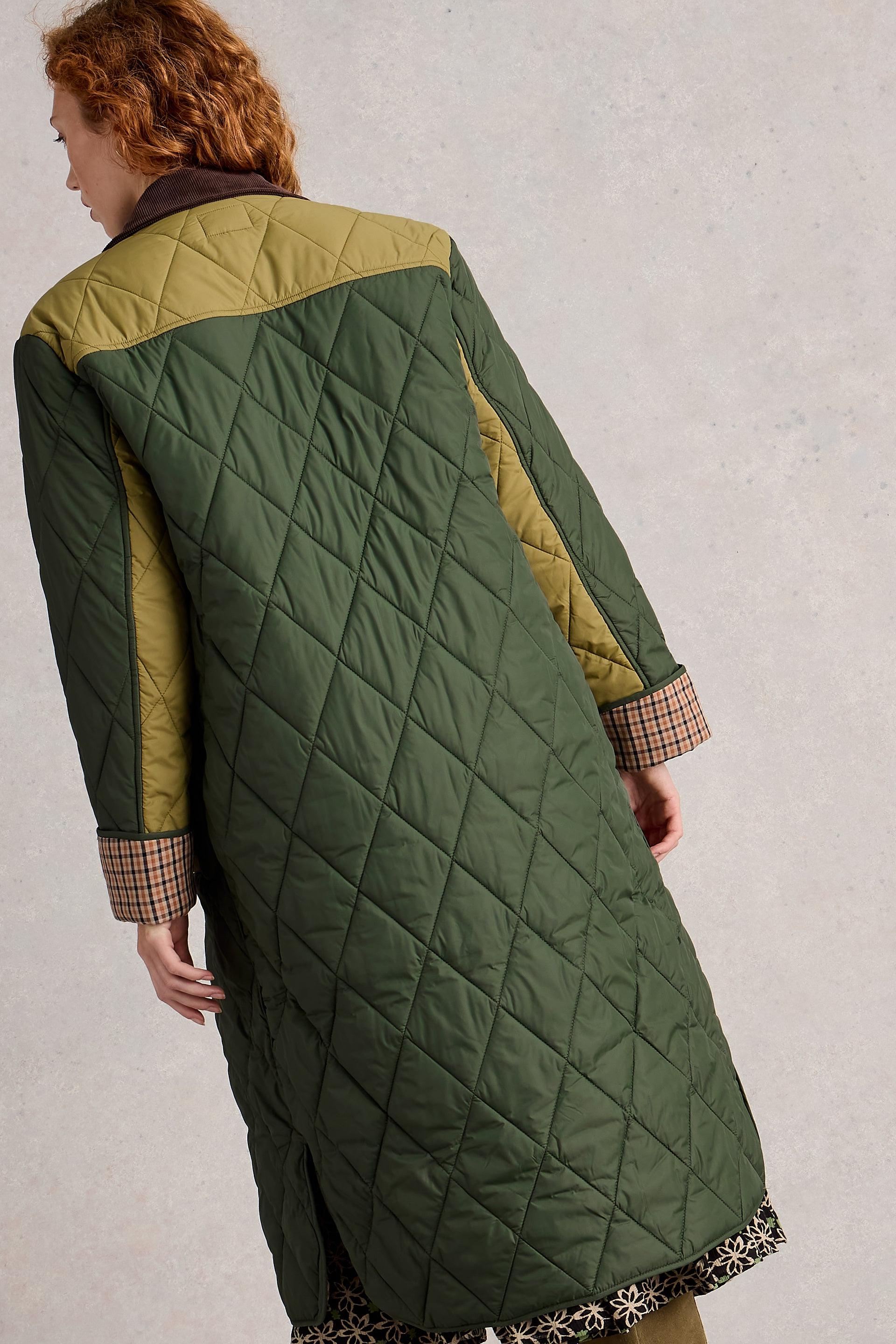White Stuff Stella Longline Quilted Coat