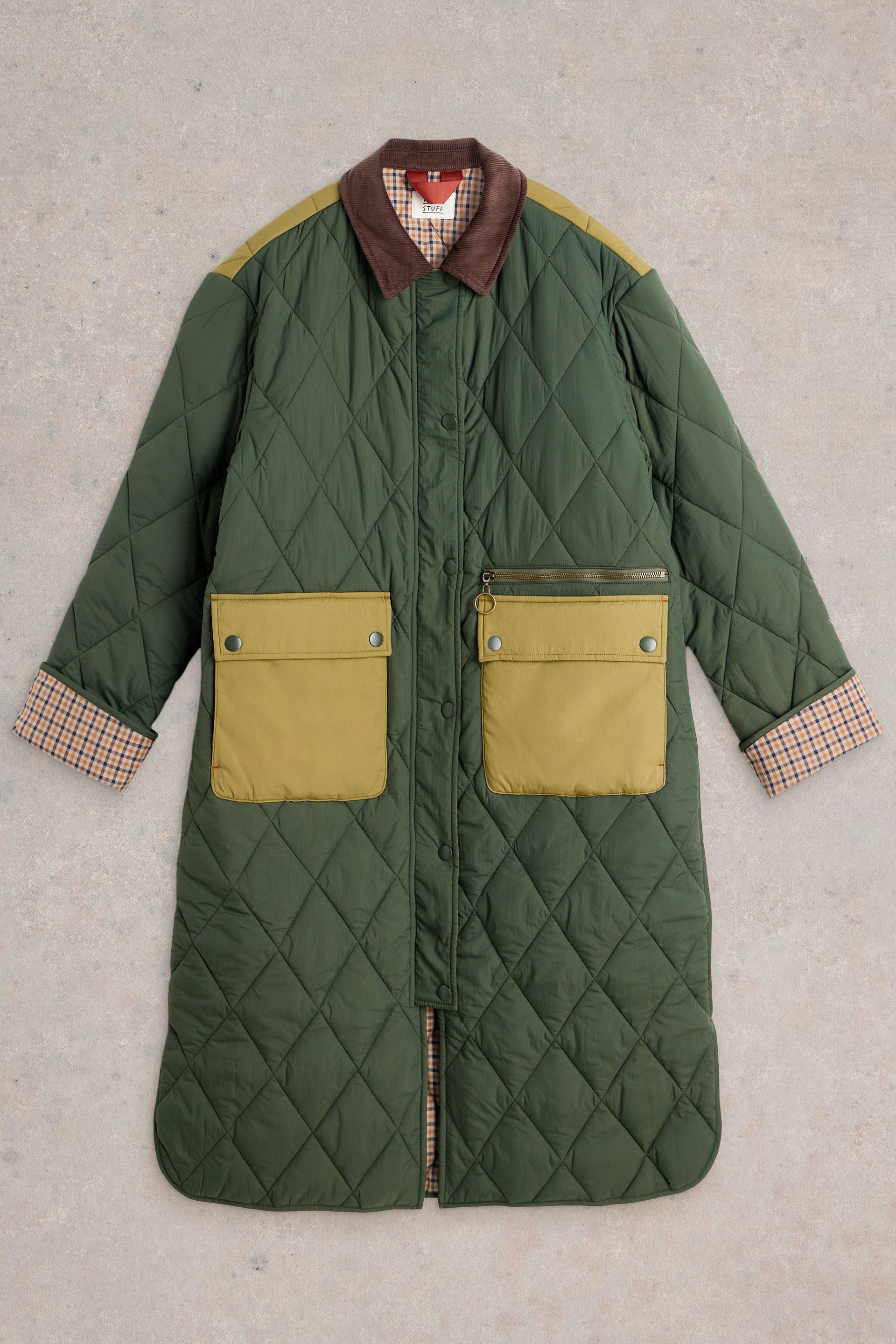 White Stuff Stella Longline Quilted Coat