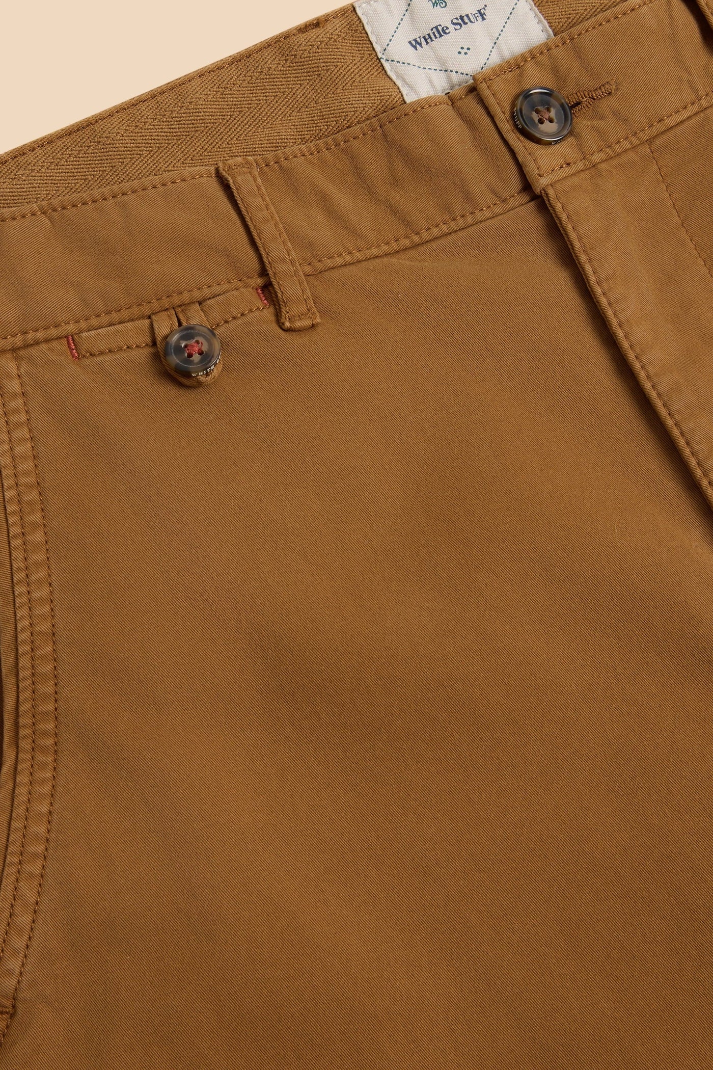 White Stuff Sutton Organic Chino Trousers in Mid Brown-Mens-Ohh! By Gum - Shop Sustainable