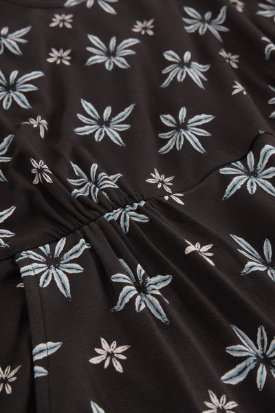 White Stuff Tallie Jersey Dress in Black Multi