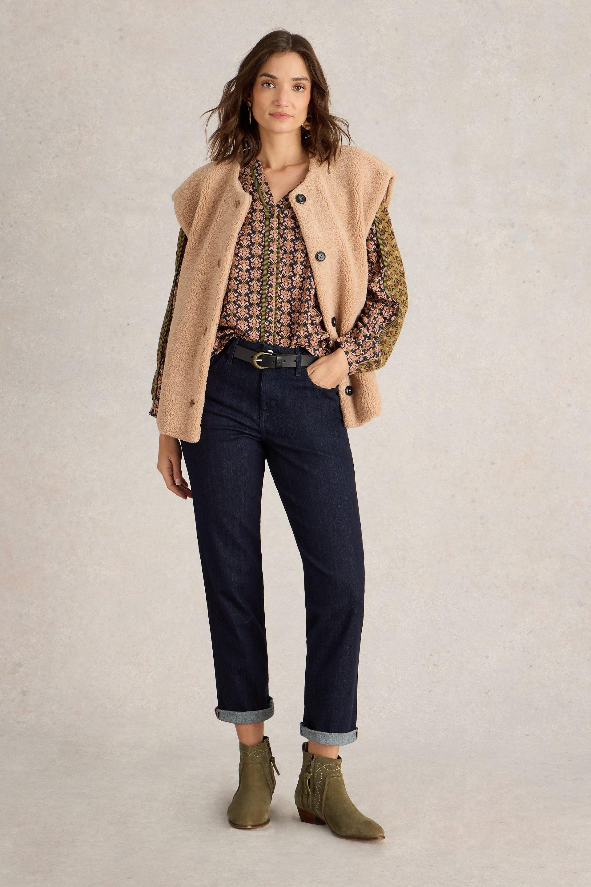 White Stuff Taylor Straight Jean in Dark Denim - Petite