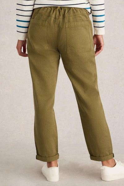 White Stuff Thea Trouser in Khaki Green