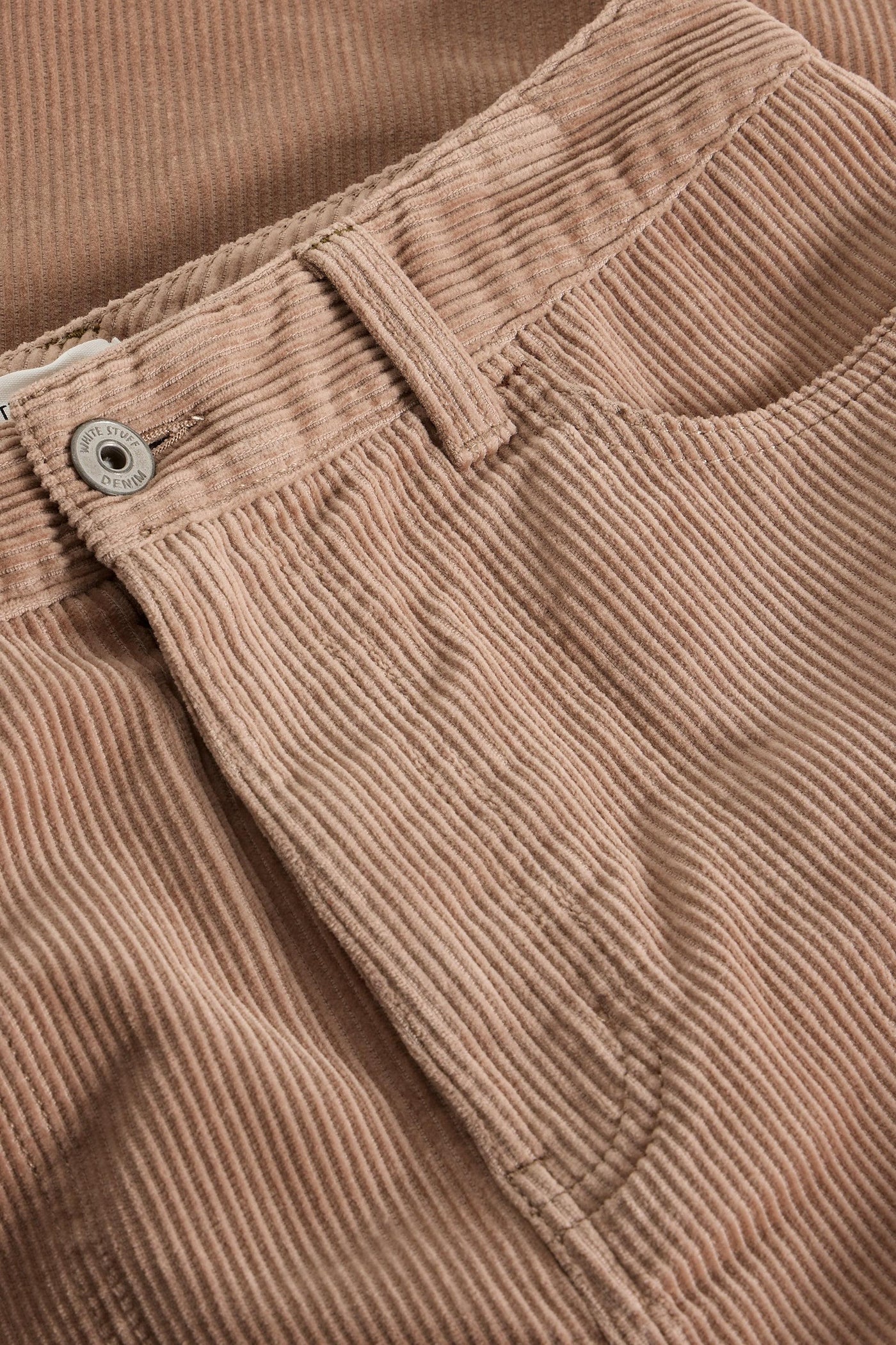 White Stuff Tia Cord Wide Leg Crop in Light Nat
