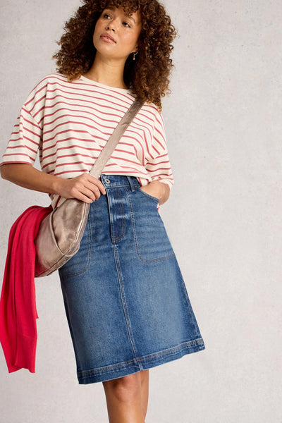 White Stuff Tia Denim Skirt
