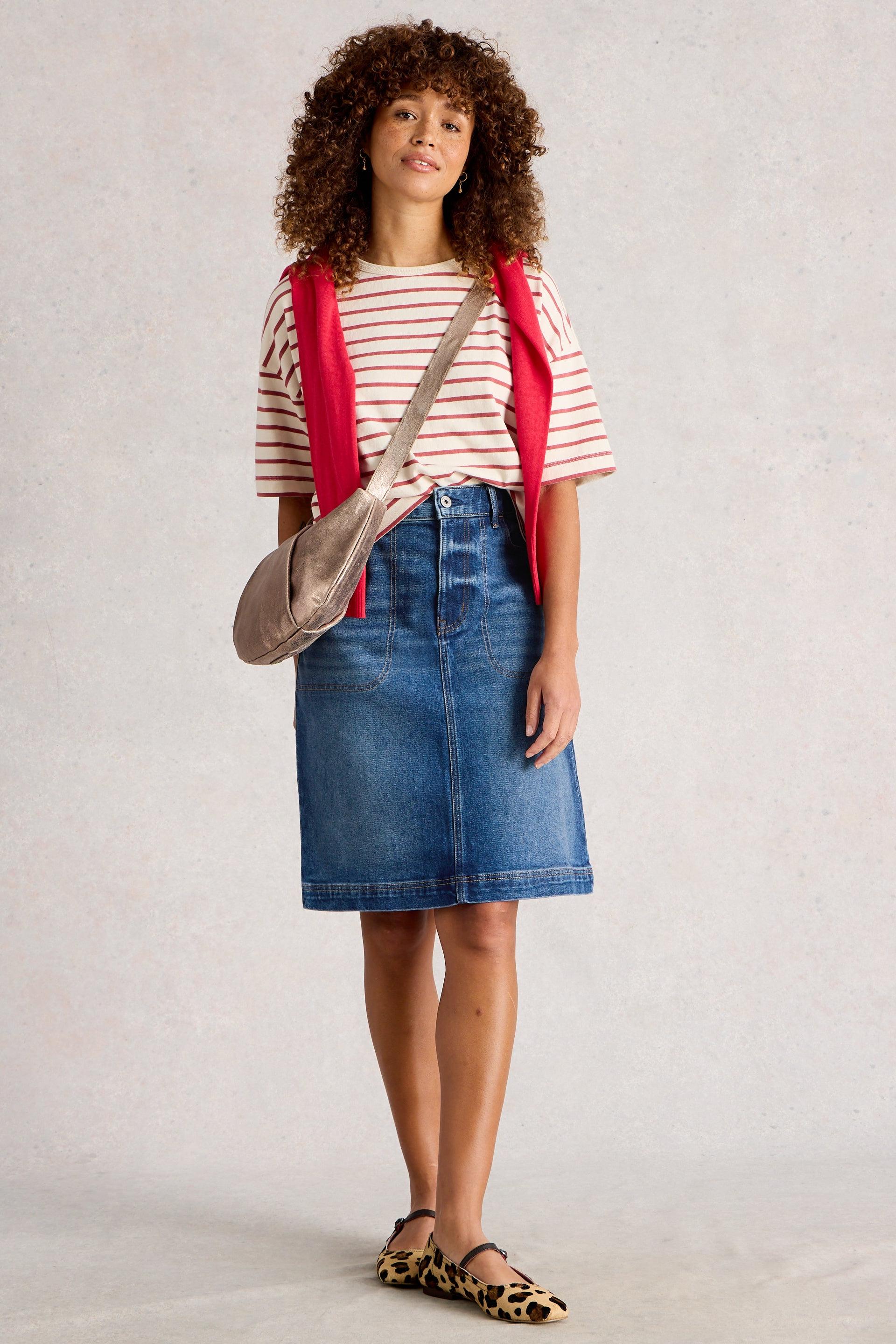 White Stuff Tia Denim Skirt