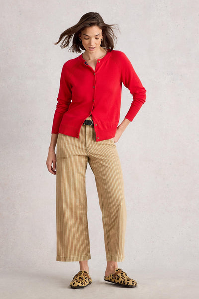 White Stuff Tia Wide Leg Crop Jean in Chart Mlt