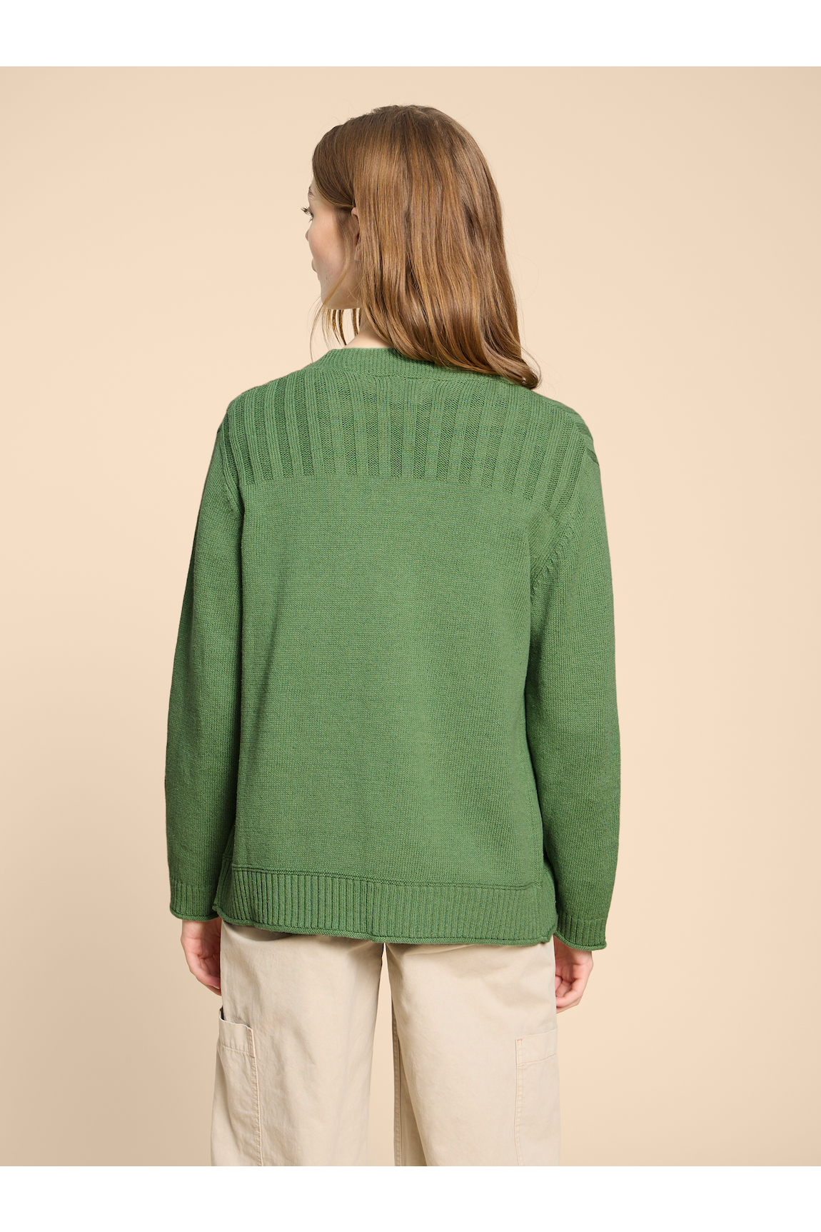 White Stuff Tula Cardi in Mid Green-Womens-Ohh! By Gum - Shop Sustainable