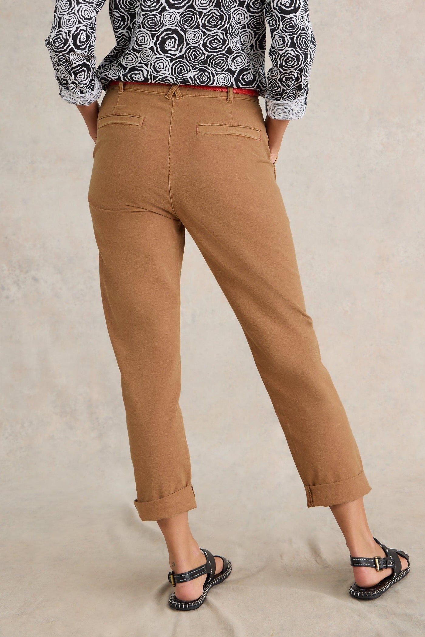 White Stuff Twister Chino in Mid Tan-Womens-Ohh! By Gum - Shop Sustainable