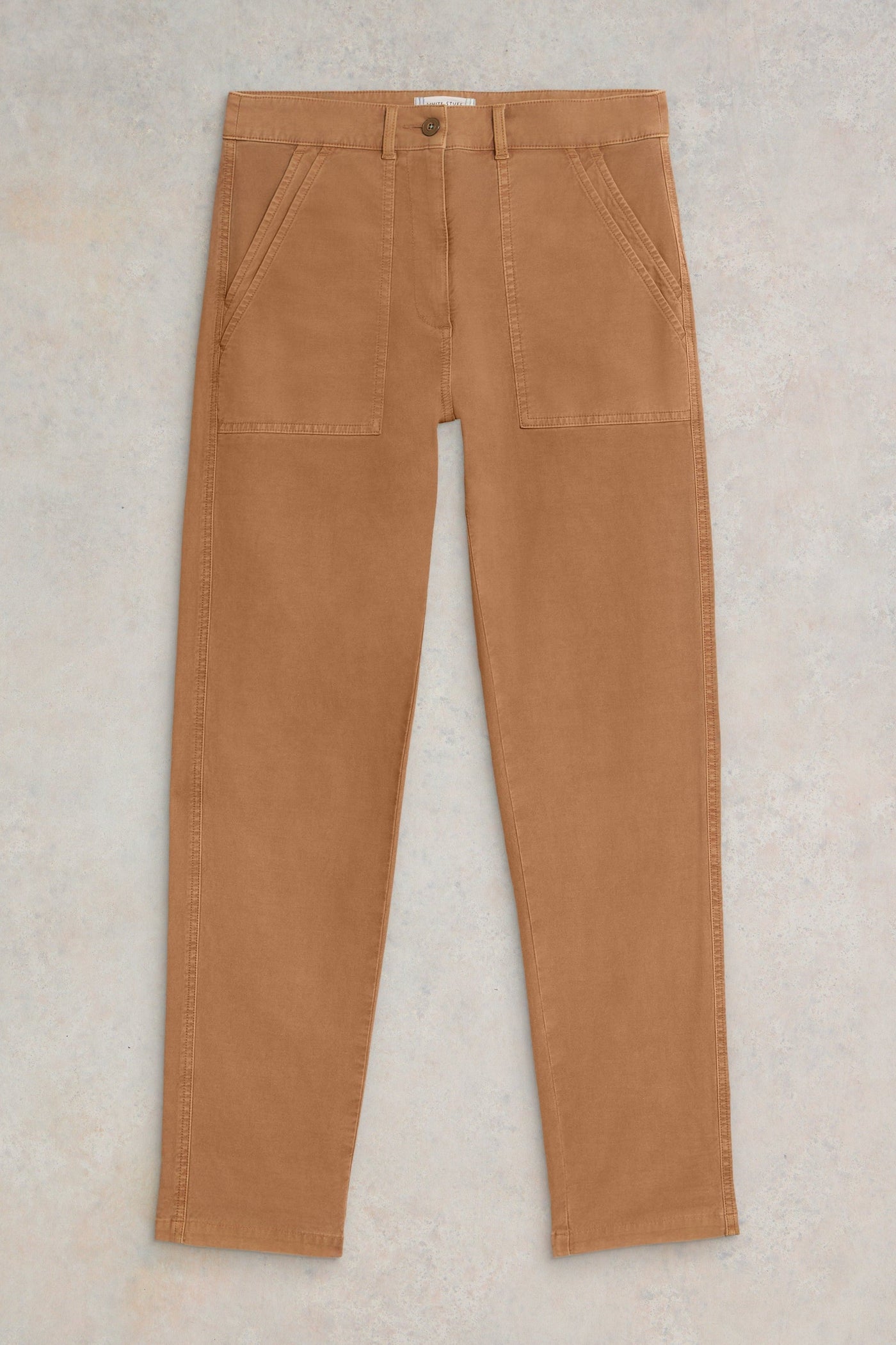 White Stuff Twister Chino in Mid Tan-Womens-Ohh! By Gum - Shop Sustainable