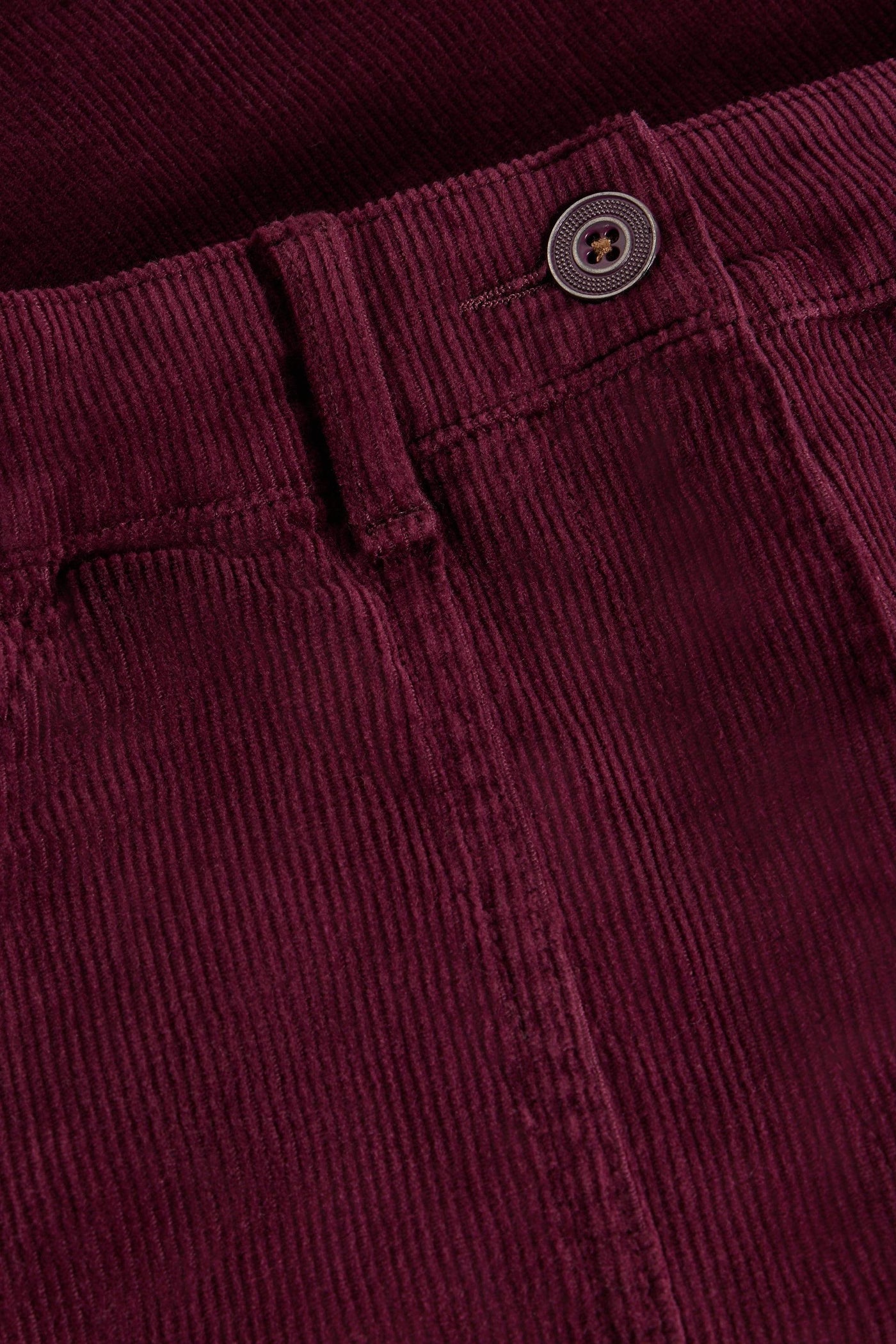 White Stuff Twister Cord Trouser in Dark Plum