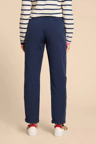 White Stuff Twister Organic Chino Trousers in Dark Navy-Womens-Ohh! By Gum - Shop Sustainable