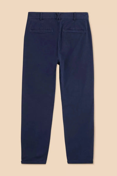 White Stuff Twister Organic Chino Trousers in Dark Navy-Womens-Ohh! By Gum - Shop Sustainable