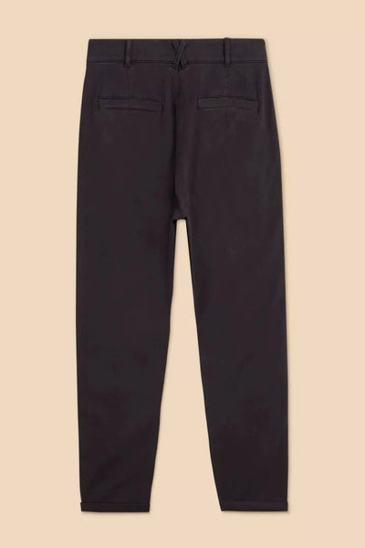 White Stuff Twister Organic Chino Trousers in Pure Black-Womens-Ohh! By Gum - Shop Sustainable