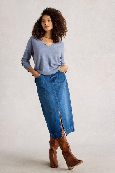 White Stuff V-Neck Cashmere Sweater