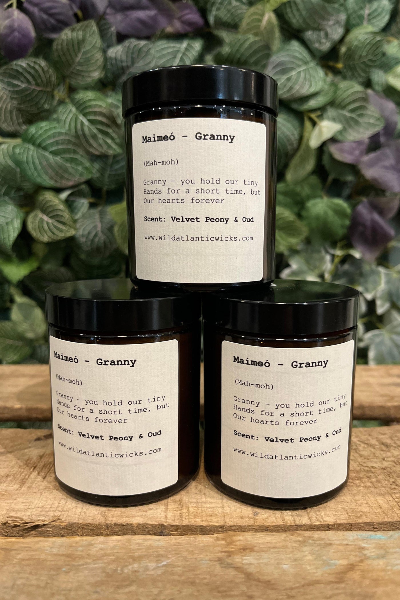 Wild Atlantic Wicks Maimeó - Granny in Velvet Peony & Oud-Gifts-Ohh! By Gum - Shop Sustainable