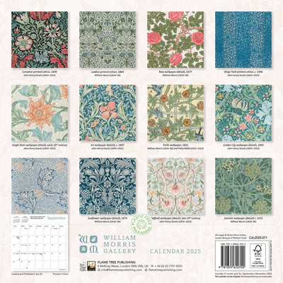 William Morris Gallery Wall Calendar 2025 (PFP)-Books-Ohh! By Gum - Shop Sustainable