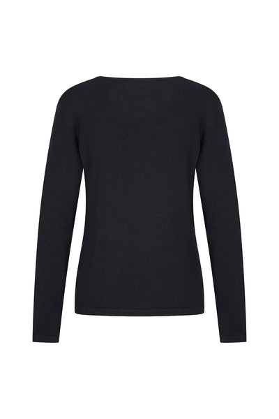 Zilch Black Waterfall Top-Womens-Ohh! By Gum - Shop Sustainable