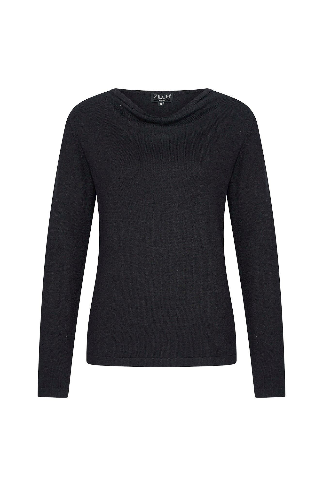 Zilch Black Waterfall Top-Womens-Ohh! By Gum - Shop Sustainable