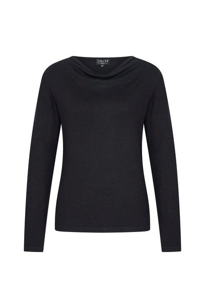 Zilch Black Waterfall Top-Womens-Ohh! By Gum - Shop Sustainable