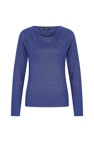 Zilch Blue Waterfall Top-Womens-Ohh! By Gum - Shop Sustainable