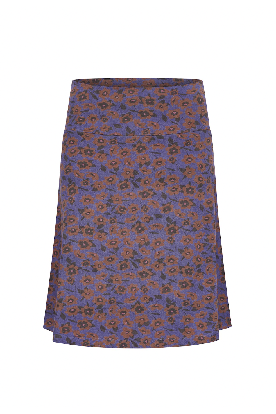 Zilch Flower Bed Blue Wide Skirt-Womens-Ohh! By Gum - Shop Sustainable