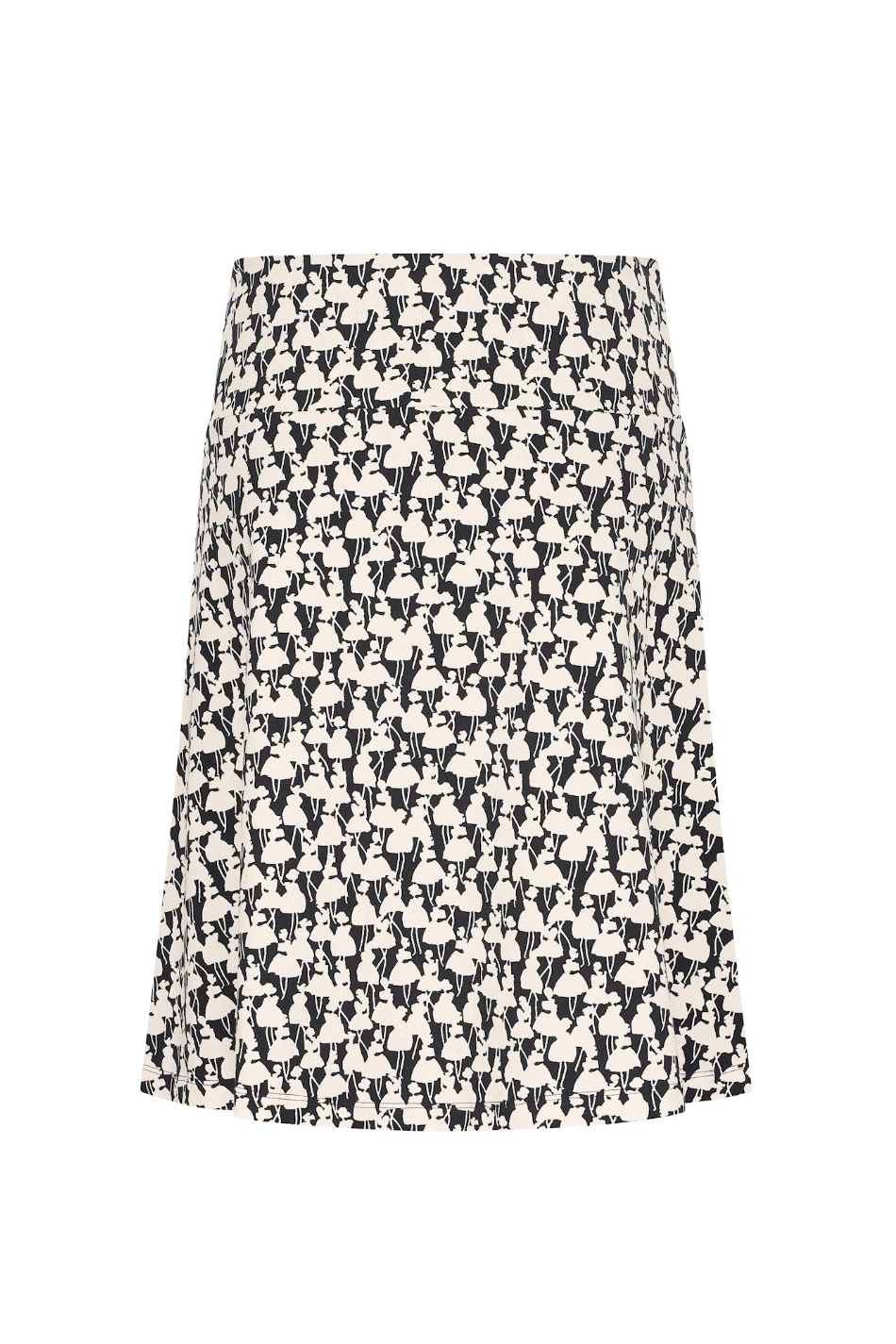 Zilch Parisienne Black Wide Skirt-Womens-Ohh! By Gum - Shop Sustainable