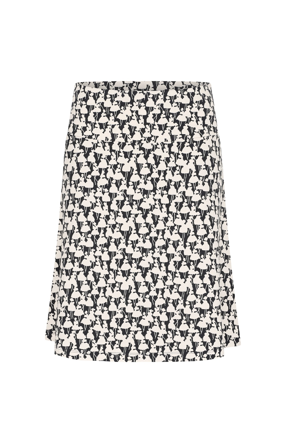 Zilch Parisienne Black Wide Skirt-Womens-Ohh! By Gum - Shop Sustainable