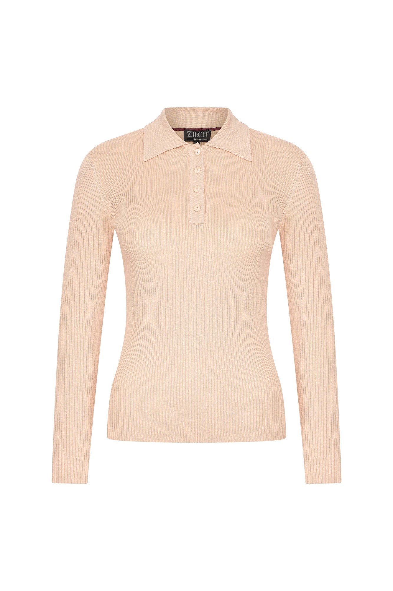 Zilch Peach Polo Top-Womens-Ohh! By Gum - Shop Sustainable