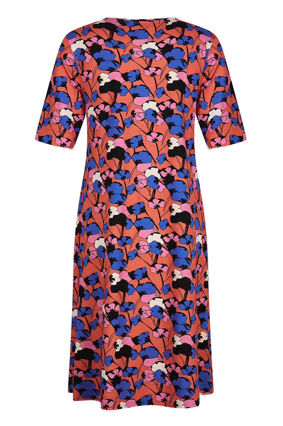 Zilch Pockets Dress in Bouquet Coral-Womens-Ohh! By Gum - Shop Sustainable